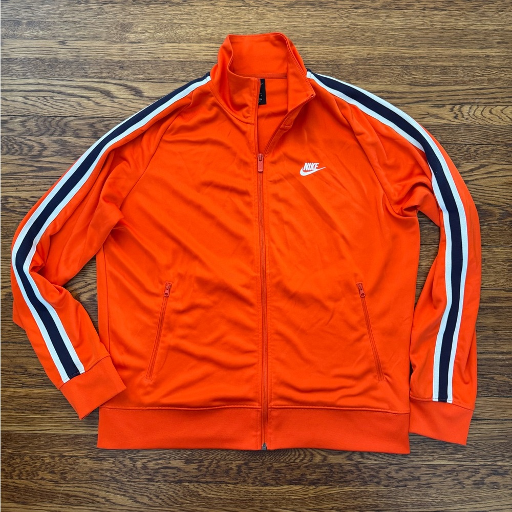 #604 Nike Men's Orange Track Jacket (firm price) it’s on 🔥
